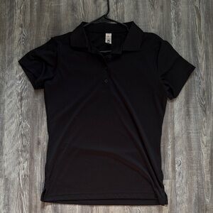 Womens Black Polo Shirt